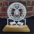 Laser-Engraved Acrylic Plaque with LED Accent Lighting