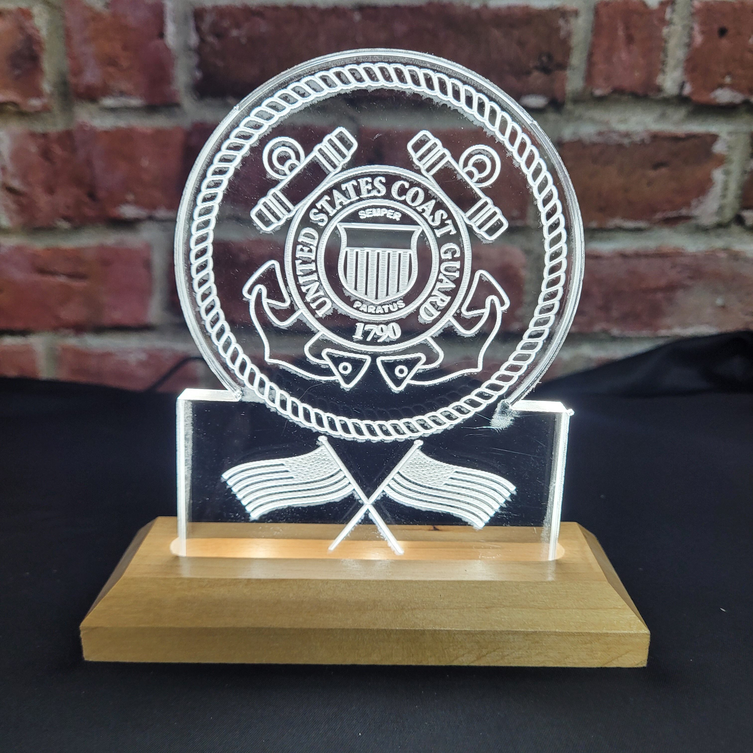 Laser-Engraved Acrylic Plaque with LED Accent Lighting