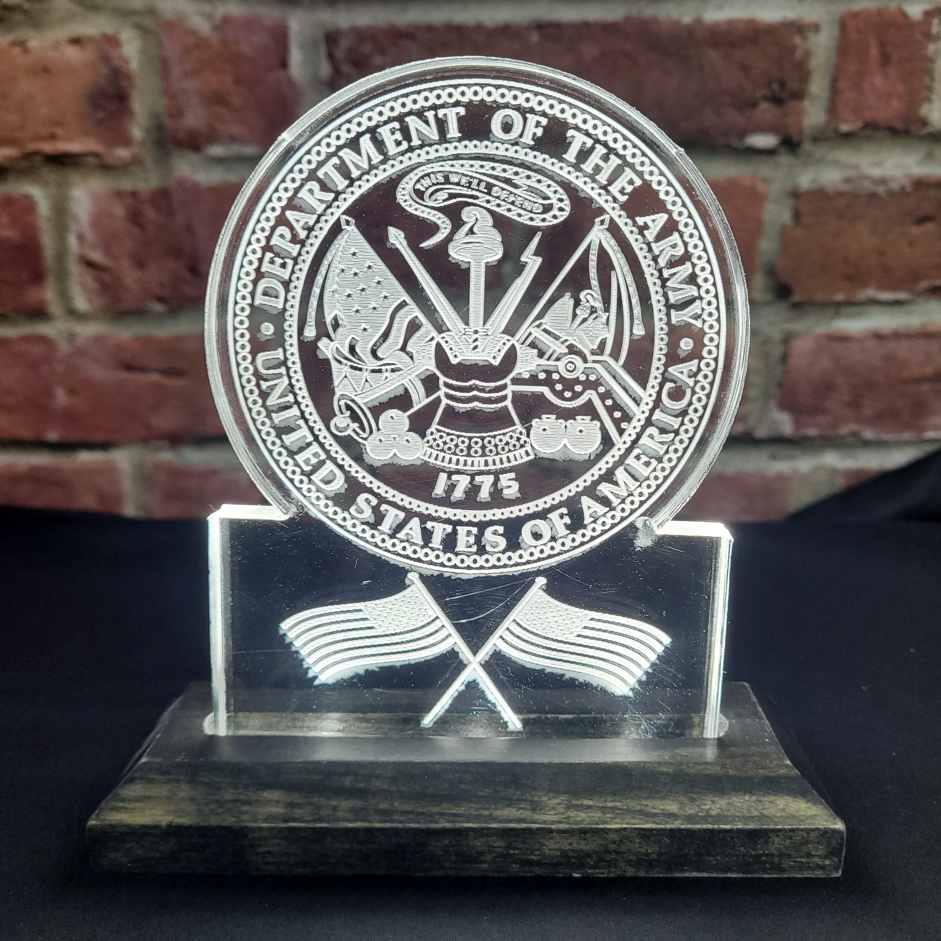 Laser-Engraved Acrylic Plaque with LED Accent Lighting