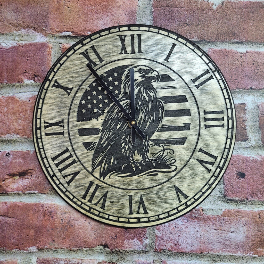 Rustic Real Wood Wall Clock