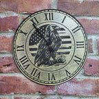 Rustic Real Wood Wall Clock