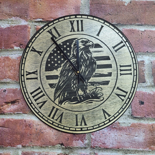 Rustic Real Wood Wall Clock