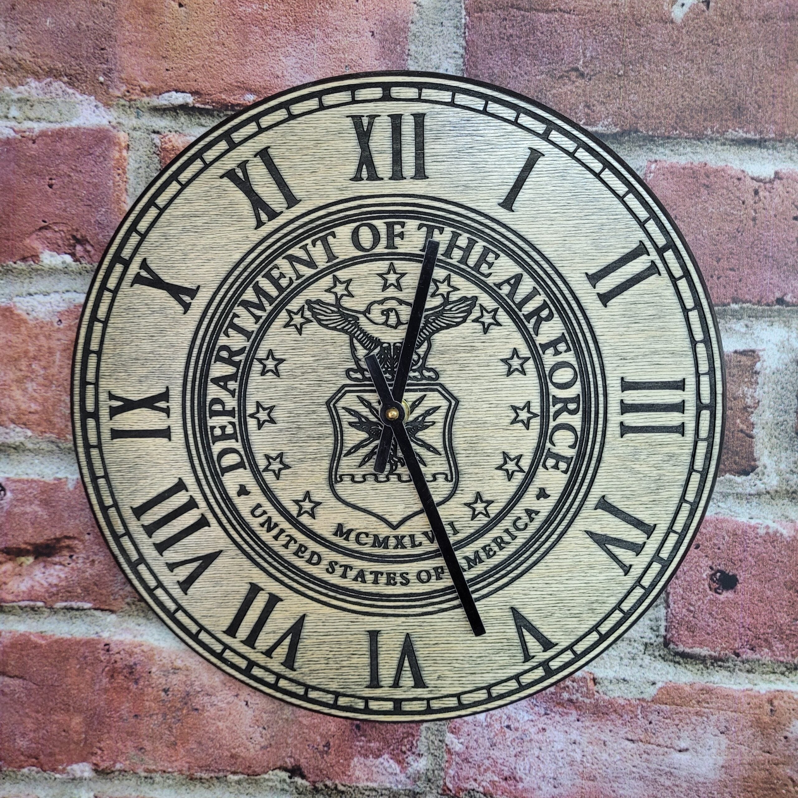 Rustic Real Wood Wall Clock