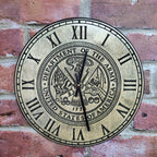 Rustic Real Wood Wall Clock