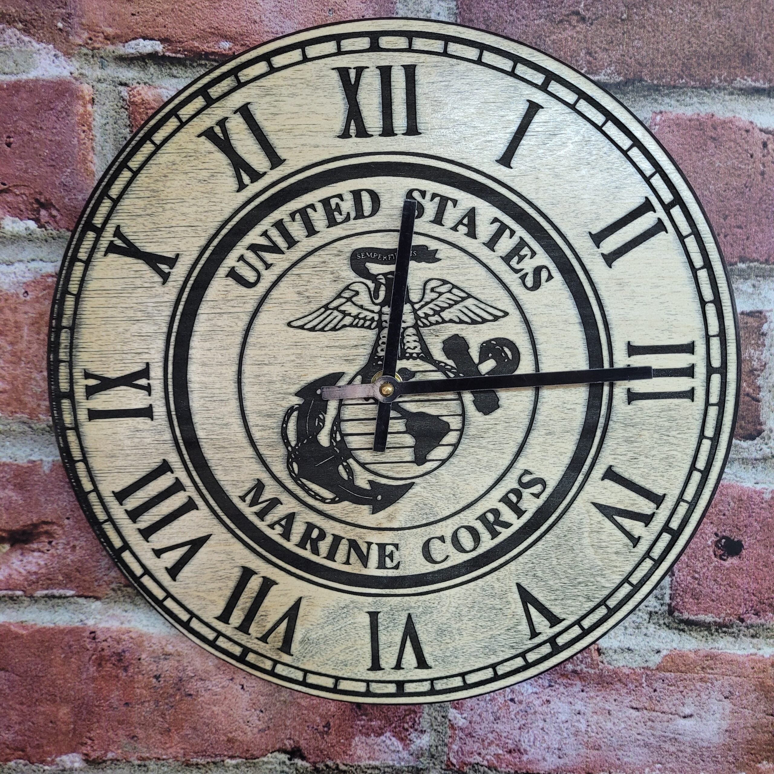 Rustic Real Wood Wall Clock