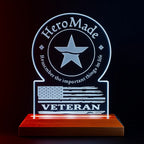 Laser-Engraved Acrylic Plaque with LED Accent Lighting